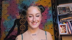 Naughty Zarah finds the G-spot with her thin fingers Thumb
