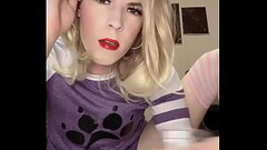 Sissy Chastity Sissygasm Drinking - Trans Cumslut Jessica Bloom Thumb