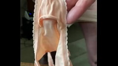 Cuming in a tiny cotton gusset Thumb