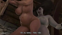 Lady dimitrescu fucks her housemaid legendado Thumb