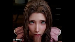 Final Fantasy 7 Aerith Deepthoreat Blowjob Uncensored Hentai AI Generated Thumb