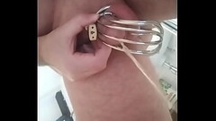 Peeing in chastity Thumb