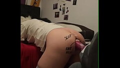 getting fucked by a bad dragon dildo by my boyo :3 Thumb