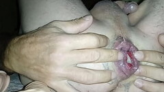Stretched my ass with two dildos and stuck my dick in my ass and came Thumb