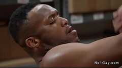 Interracial gay anal sex of co workers in stockroom Thumb