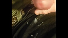 Cumming on black t-shirt Thumb