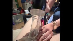 Caged cock teased and denied inside a cock sleeve Thumb