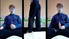 Teen boy cumshot on clothes Thumb