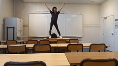 Twink student Jon Arteen goes to school to do a sexy dance before a striptease on the teacher'_s Thumb
