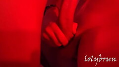 LONELY GIRL CONSOLES HERSELF WITH A BIG RED DILDO Thumb