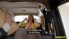 Fake Taxi Brunette babe finds a rubber vagina and offers up her real pussy for free Thumb