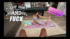 VIRTUAL PORN - Helping To Stretch Out Petite Latina Xxlayna Marie #YOGA Thumb