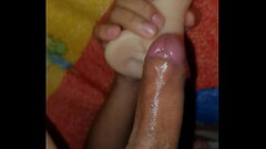 Masturbation with toy Thumb