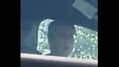 Driving masturbating and flashing dick - she takes a good look at the end Thumb