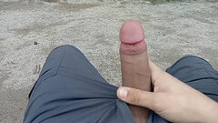 THE WALKING PERV - REAL PUBLIC DICK FLASH MASTURBATION. HUGE CUM IN THE STREET WHILE THEY SEE ME Thumb