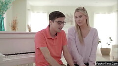 Busty piano teachers with her student Thumb