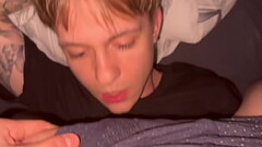 Fucked a sweet twink in the mouth and finished Thumb