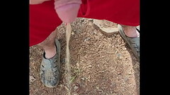 Short piss outside Thumb