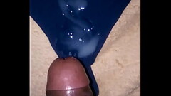 I RUBBED MY BLACK DICK AND SHOT THICK CUM WHILE I WAITED FOR MY HORNY EX GIRL FRIEND FOR FUCK Thumb