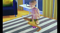 Teen stocking Solo Masturbation 3D Thumb