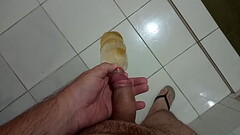 Yellow piss in a bottle Thumb