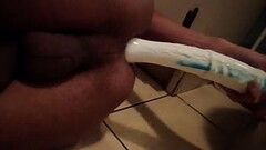Taking 11inch pony toy deep into boy pussy Thumb