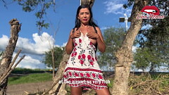 A Fan of Lina Henao controls her loveseat at the airport until she gets it and cums Thumb