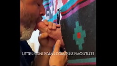 Rock Daddy Meat Plugs my Gloryhole Thumb