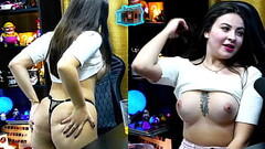 Andriza Haack avalia o pau do Ruan, ela gostou tanto que tirou a roupa e seduziu ele! - P&aacute_pum Thumb