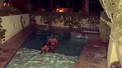 Having Some Fun With My Big Booty Ebony Stepsister At The Pool She Gave Me Some Sloppy Head Thumb