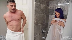 After Taking A Shower Foxxy Does Her Laundry Not Knowing Her Sister'_s Husband Lance Hart Is Wat Thumb