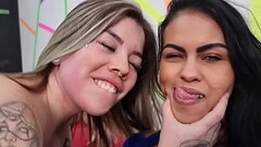 Girls prank and their little toys Thumb