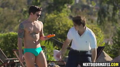 Hot jock Dakota Payne seducing a new pool guy Thumb