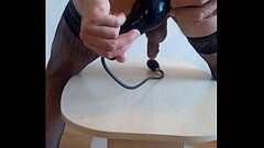 Training my designed booty with an inflatable plug Thumb