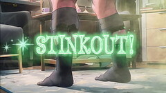 STEP GAY DAD - STINK OUT! - TRAINING IN BLACK SHEER SOCKS IS CAUSING A HUGE STINK IN THE LOCAL GYM Thumb