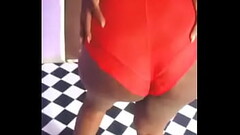 Sweet ebony slaps her own ass Thumb