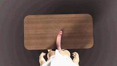 Huge White dick on the table, BWC Thumb