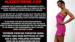 Extreme piercing pornstar Maria Fisting take huge buttplug up her ass &amp_ anal prolapse extreme Thumb