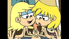 Leni and Lori Loud sucking - Minus8 Thumb