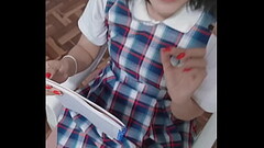 Alumna cogiendo con MAESTRO!! para que le APRUEBE las notas y le pase el curso!! ESTUDIANTE latina c Thumb