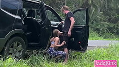 What would you do if you saw us fucking on the side of the highway? Thumb