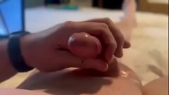 Wanking my smooth cock Thumb
