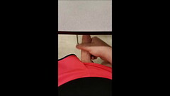 cum all over desk in classroom after cock slipped out and got hard Thumb
