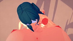 3D HENTAI | GLASSES | BIG TITS | SWIMSUIT | FUTA Thumb