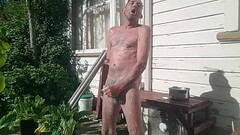 Steve Soapy wanking outside Thumb