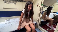 Public Pickup - Picked up a hottie at the train station and fucked her on the train Thumb