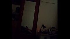 Vaibhav Lifts Up His Dick On His Bed In Front Of The Mirror In The Darkness Of His Bedroom Thumb