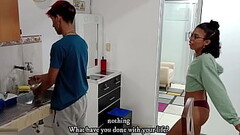 pareja de hermanastros muy cachondos follan mientras tienen su casa sola parte 1 Thumb