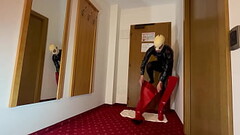 Wearing fetish high boots Thumb