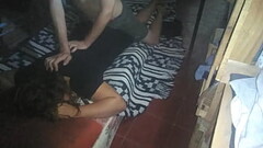 Masajeando a mi novia con su vestido negro Thumb
